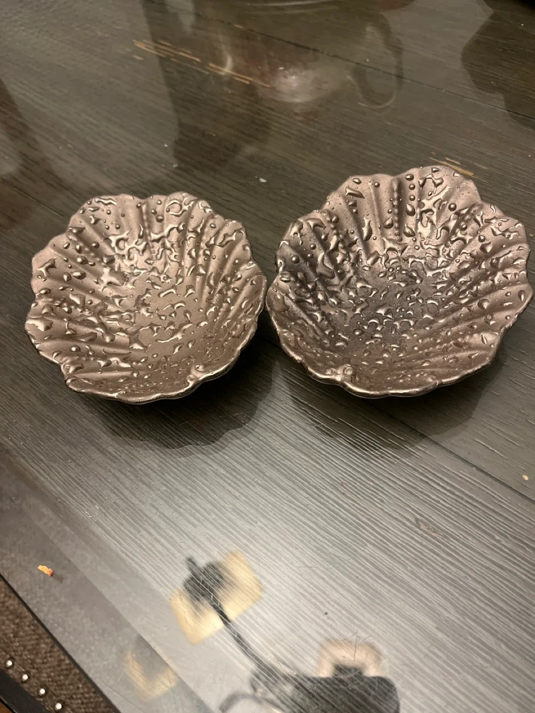 Hand Decorated Weeping Whitegold Dishes