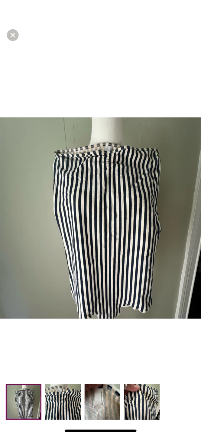 OG American Apparel Striped body suit, Size L
