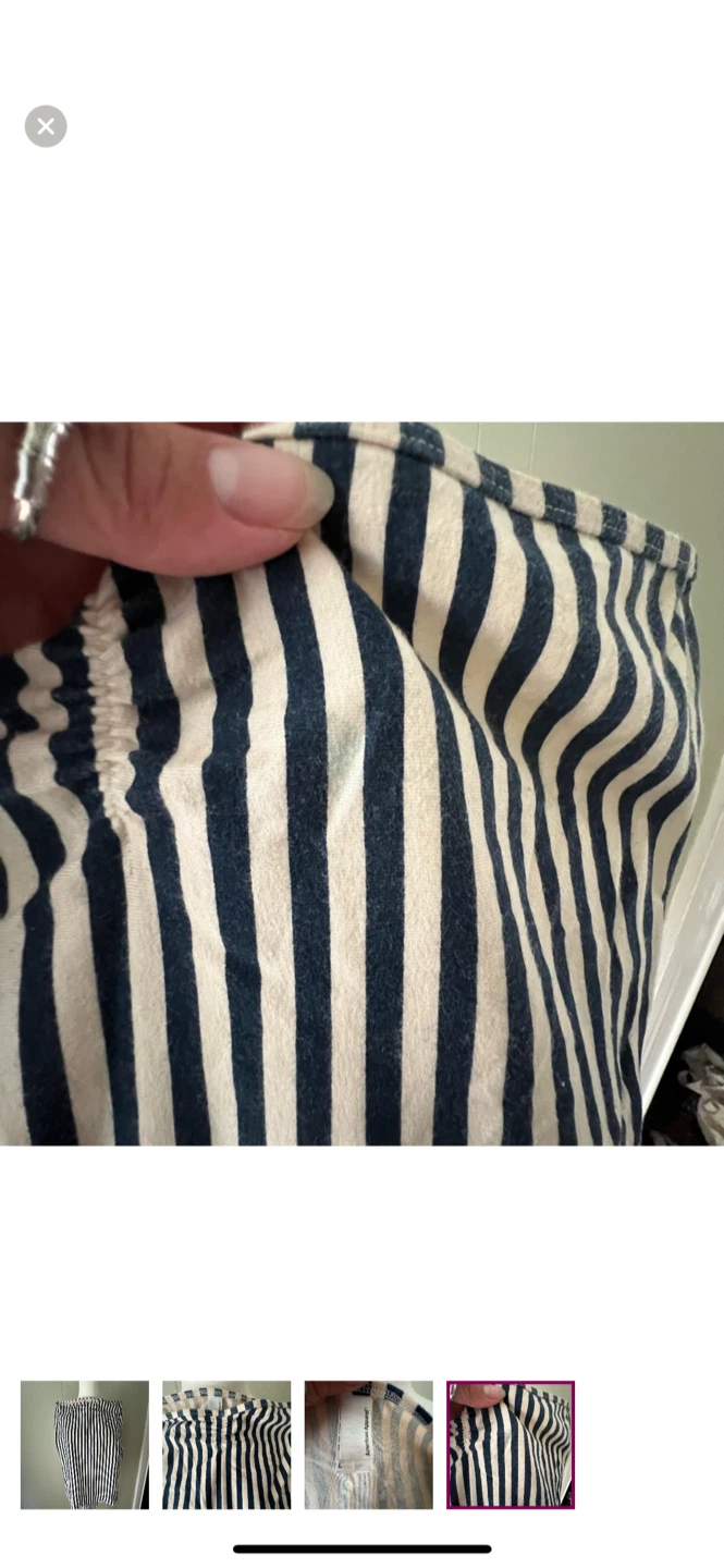 OG American Apparel Striped body suit, Size L - photo 4