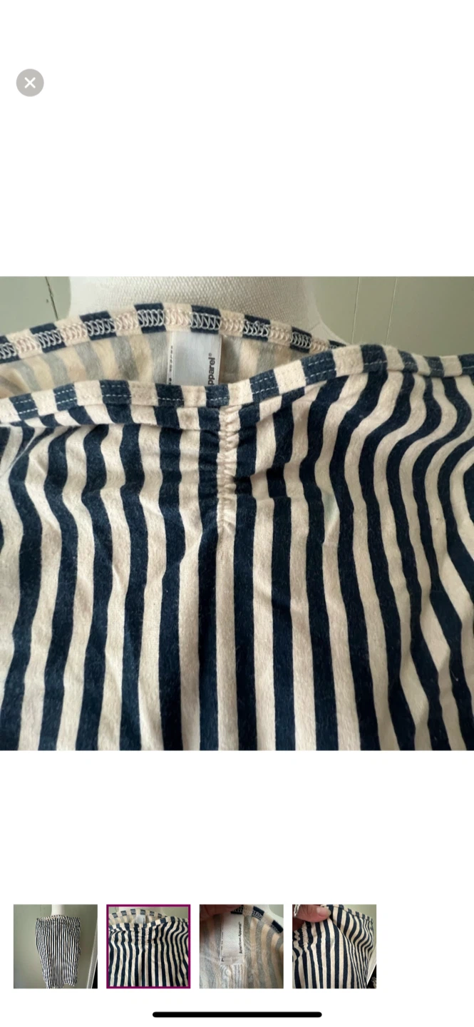 OG American Apparel Striped body suit, Size L - photo 2