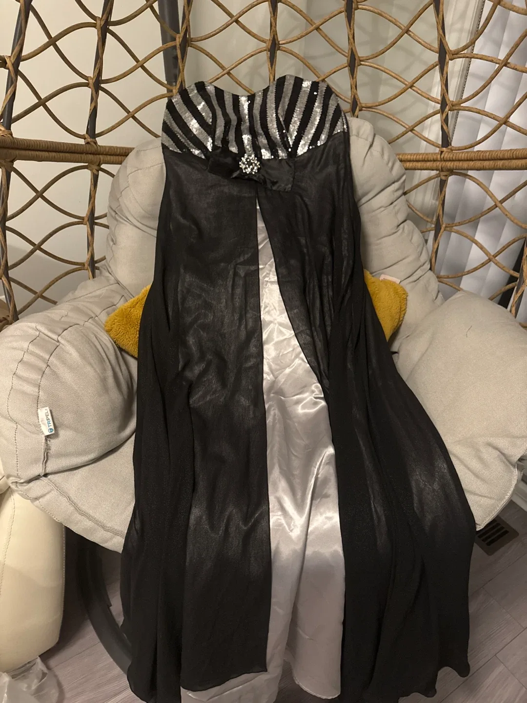 Black & Silver Formal Dress