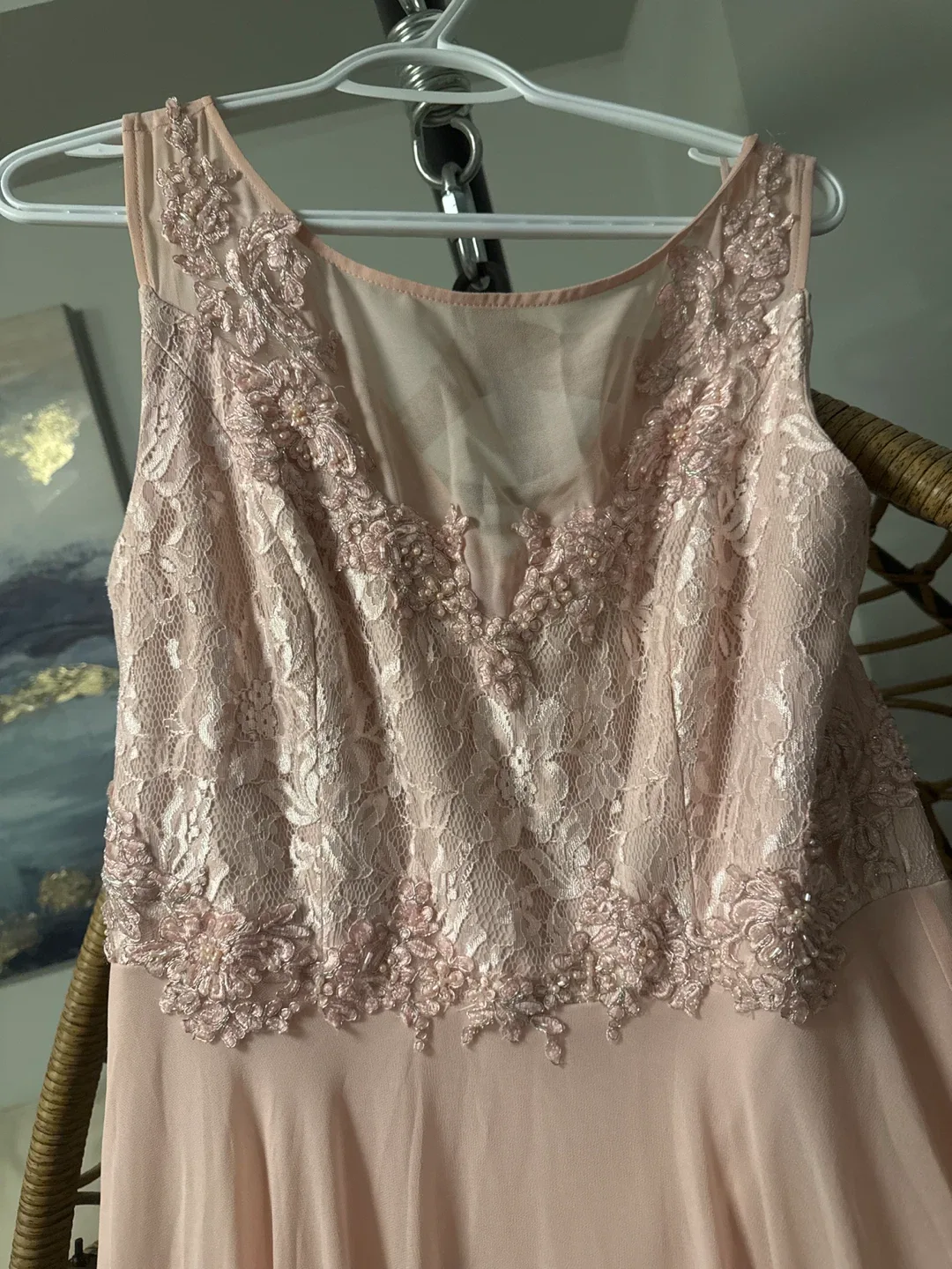 Pink Lace Top Dress image indicator(2)