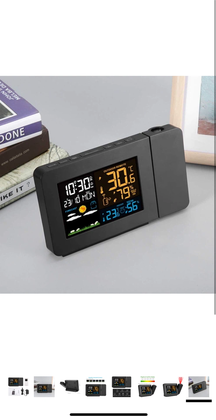 Weather Station Projection Alarm Clock
