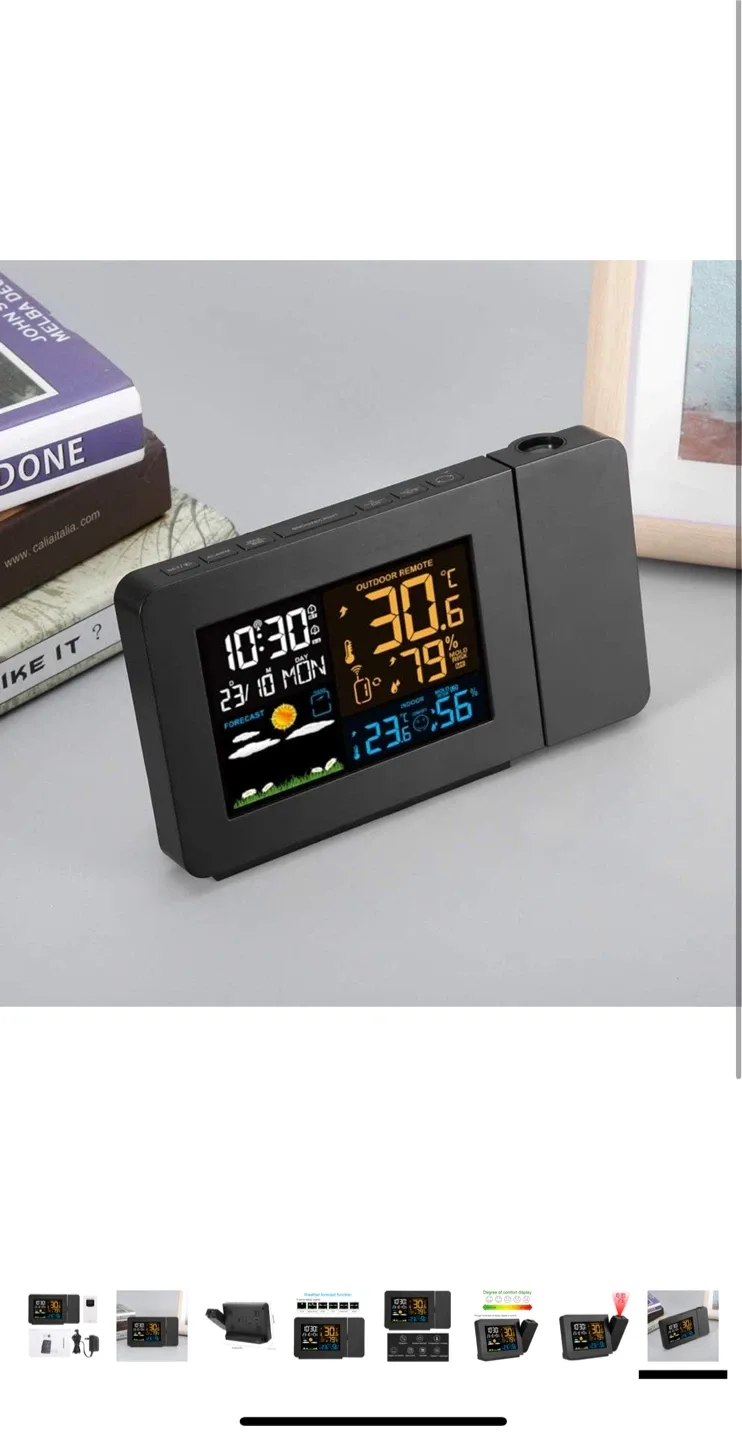 Weather Station Projection Alarm Clock thumbnail