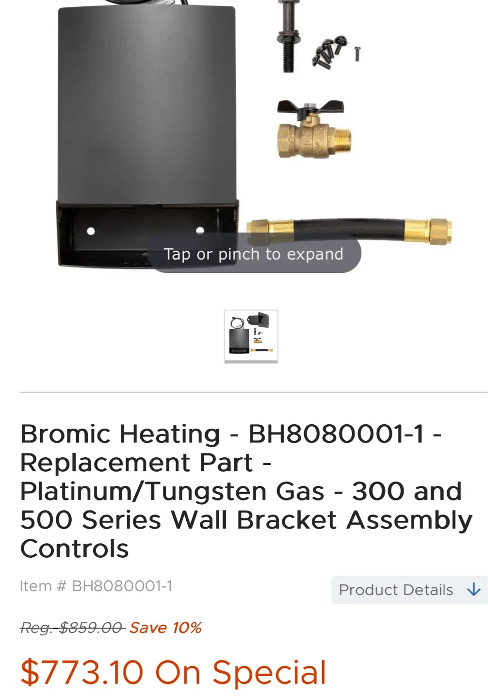 Bromic Heating BH8080001-1 Replacement Part - NEW image indicator(2)