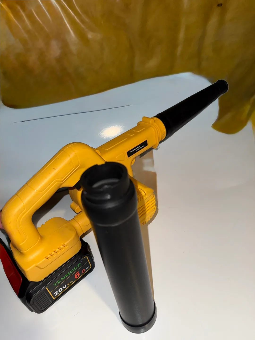 Tenmoer DW100B Cordless Leaf Blower - Yellow thumbnail