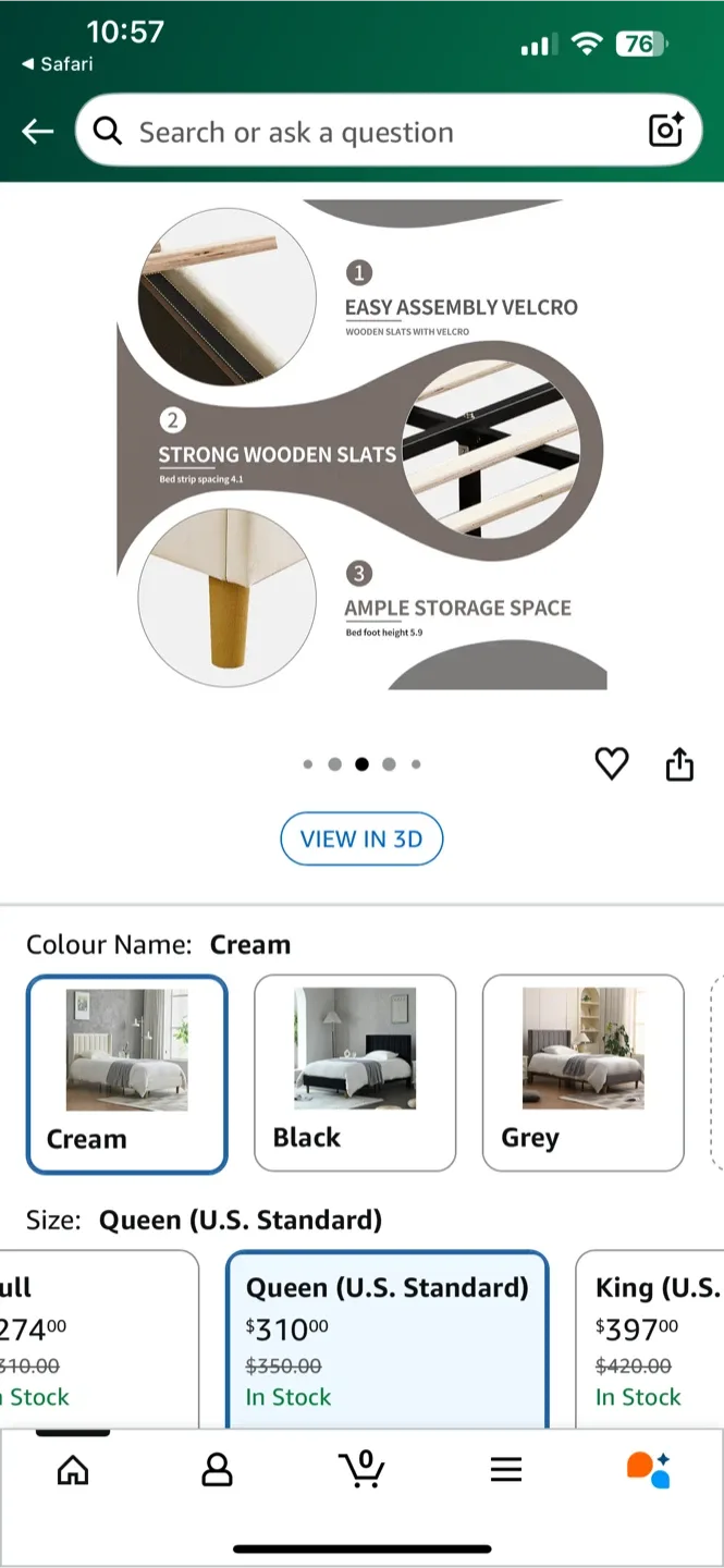 Queen Bed Frame (New) image indicator(3)