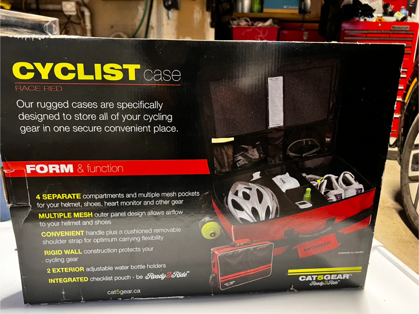 Cat5gear Cyclist Case - Race Red