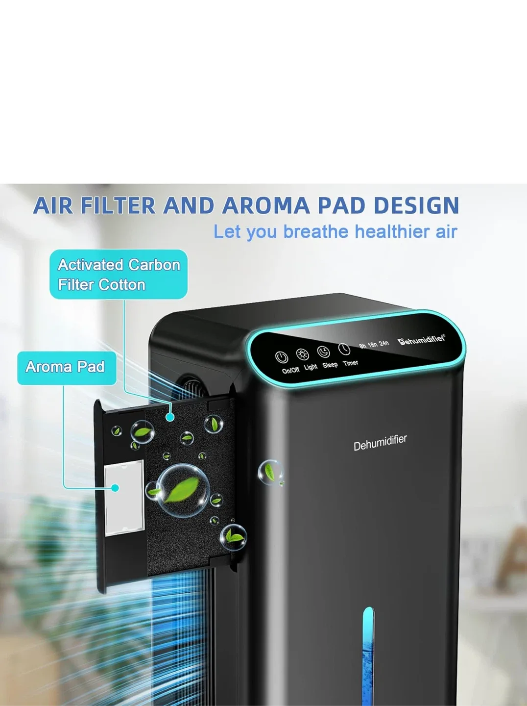 Dehumidifier with Activated Carbon Filter image indicator(2)