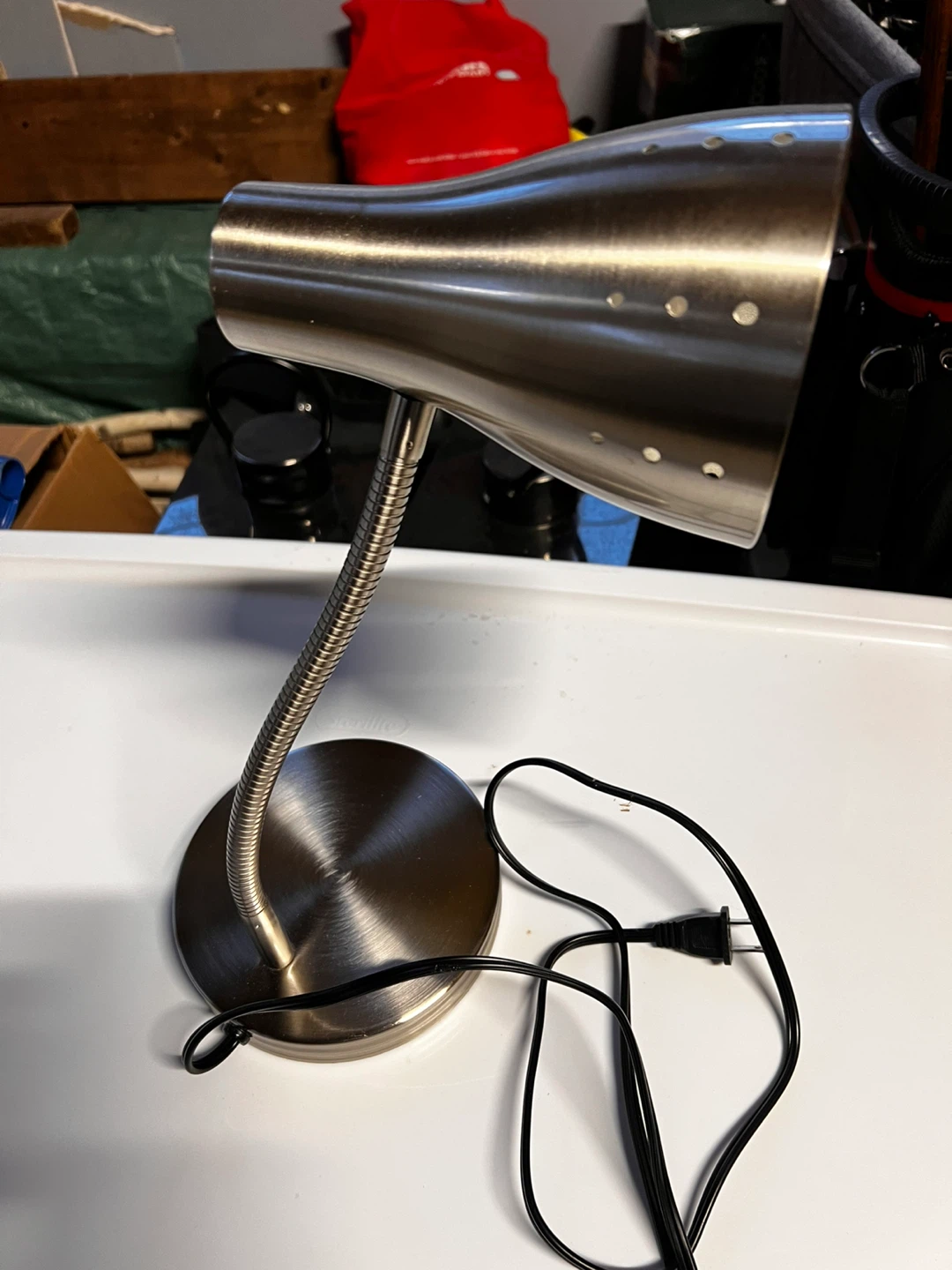 Silver Desk Lamp - photo 2