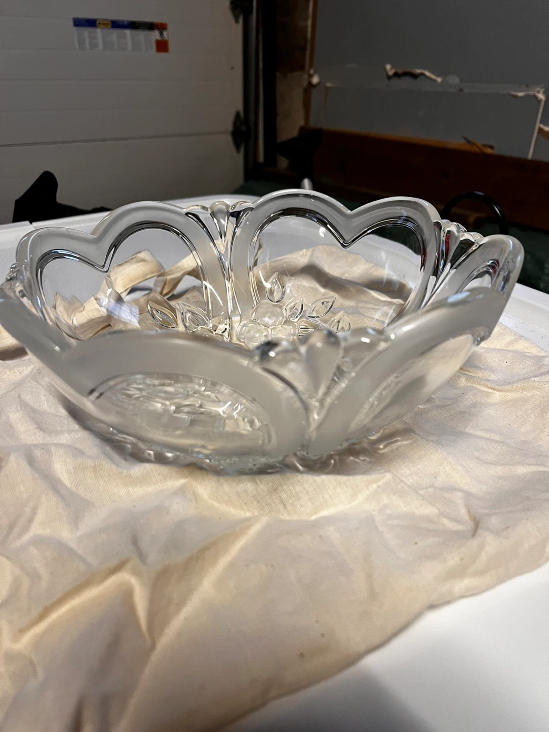 Floral Glass Bowl