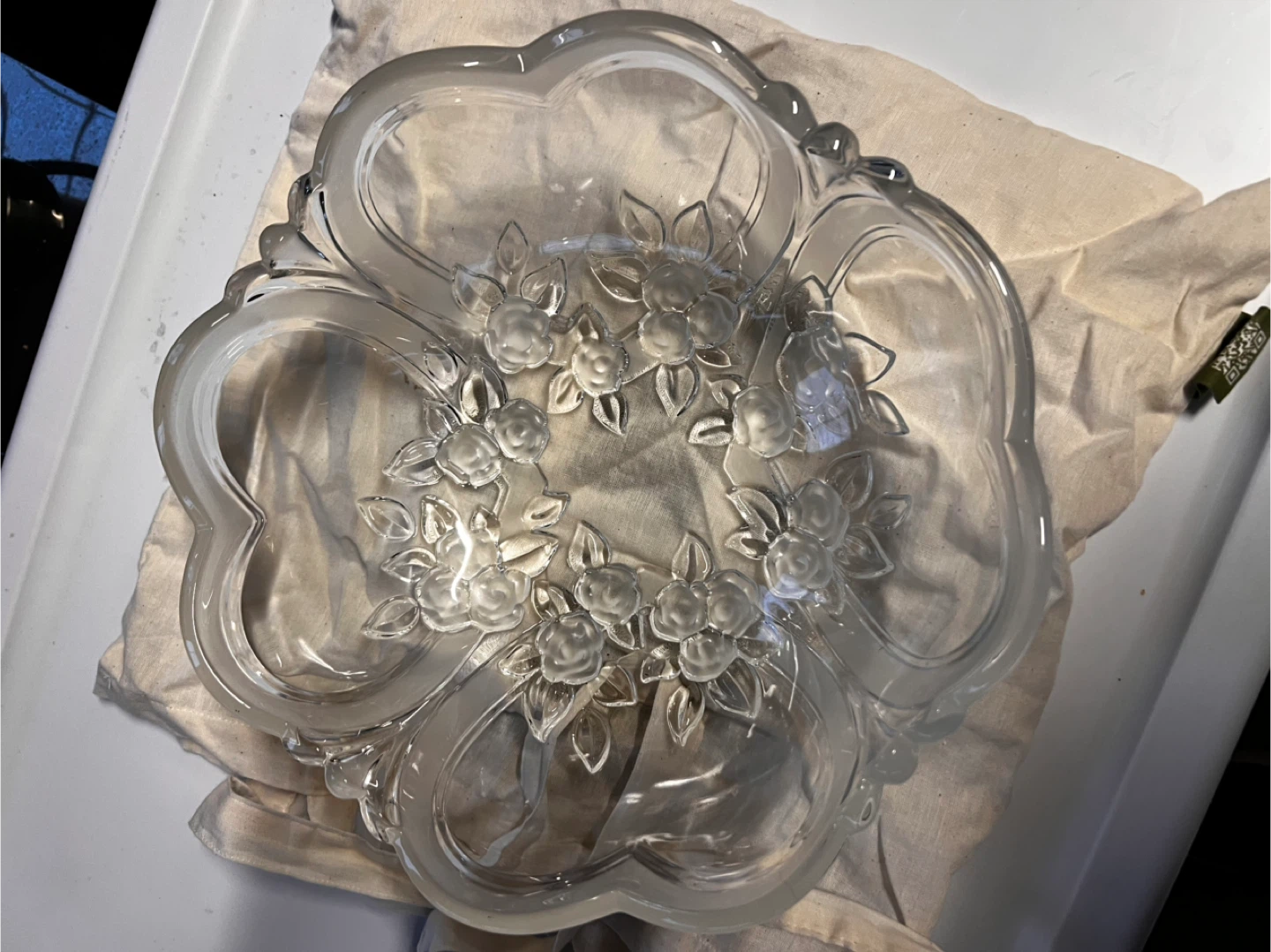 Floral Glass Bowl - photo 2