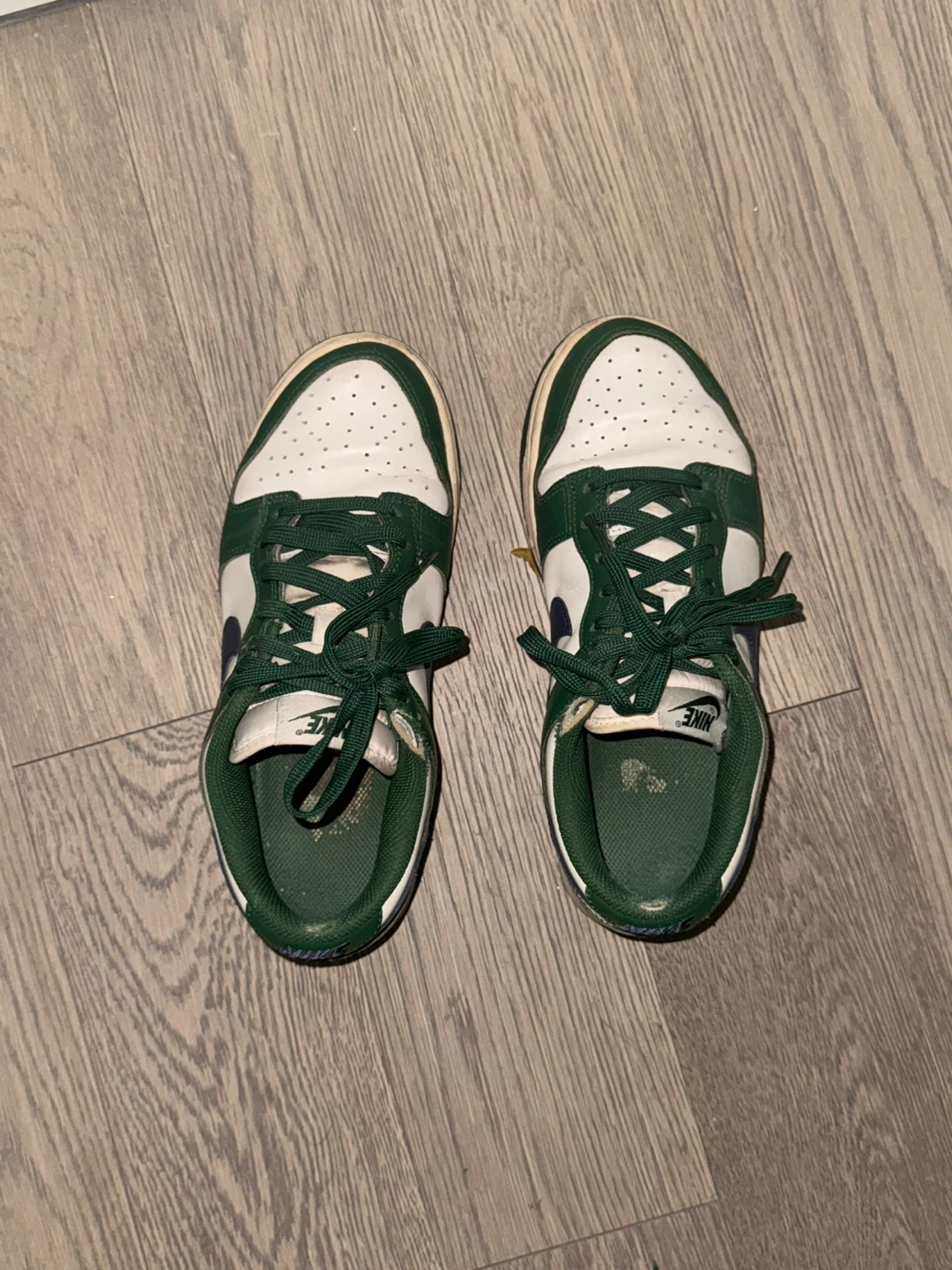 Nike Dunk Low Green/White Sneakers - photo 3