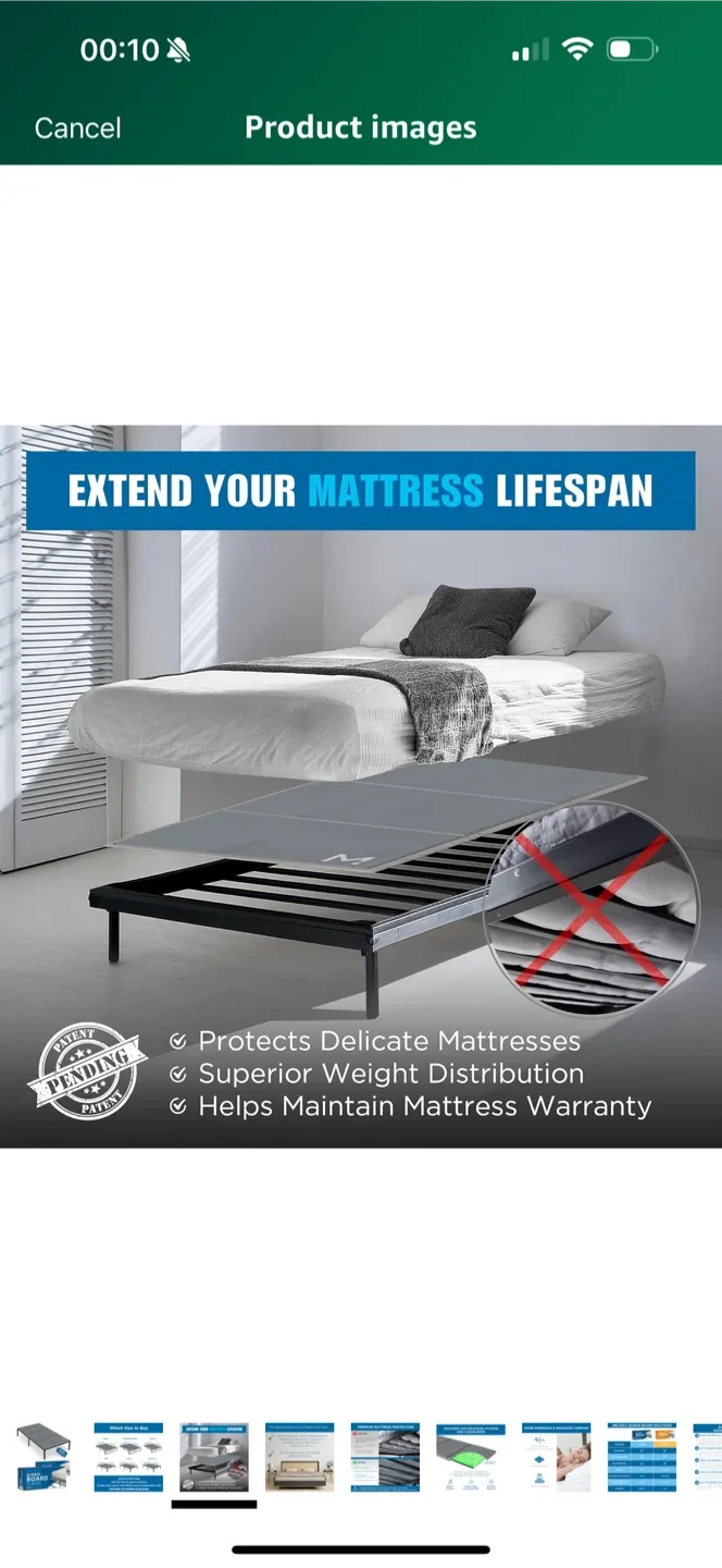Melliusly Bunkie Board - Mattress Support image indicator(3)