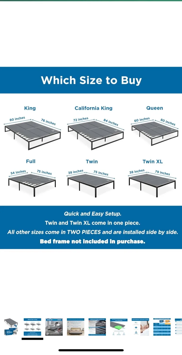 Melliusly Bunkie Board - Mattress Support image indicator(2)