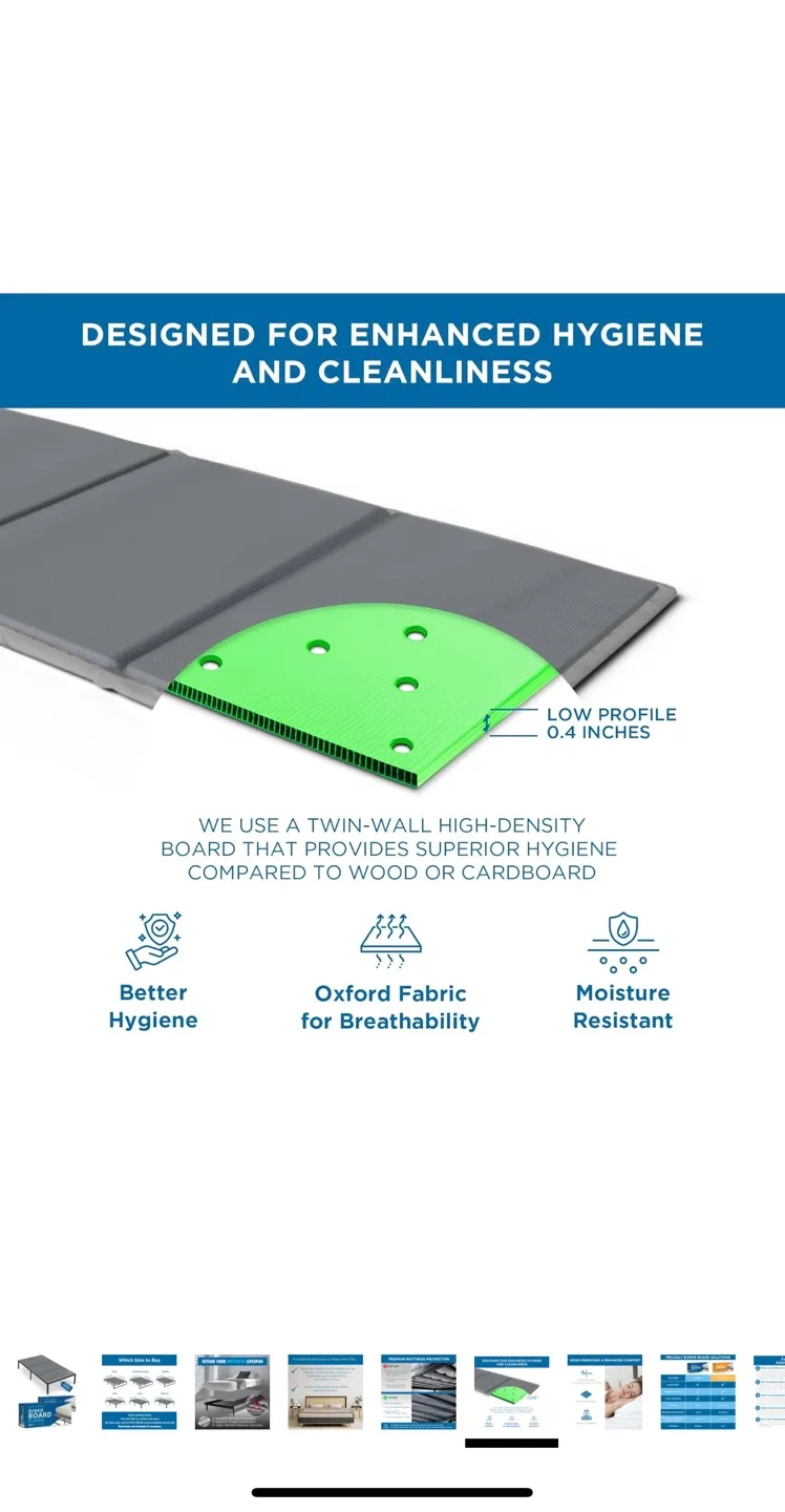 Melliusly Bunkie Board - Mattress Support image indicator(6)