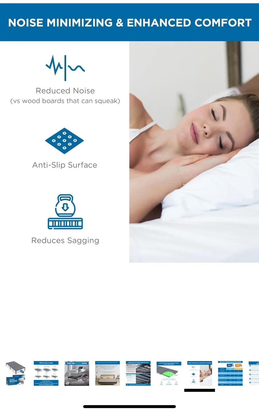 Melliusly Bunkie Board - Mattress Support image indicator(7)