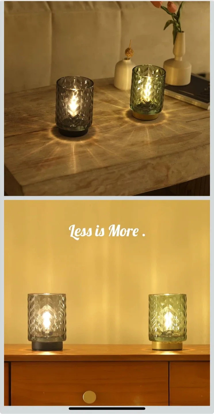 Green Glass Pineapple Table Lamp image indicator(10)