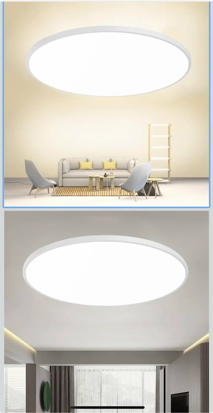 Ceiling Light - White, Round thumbnail