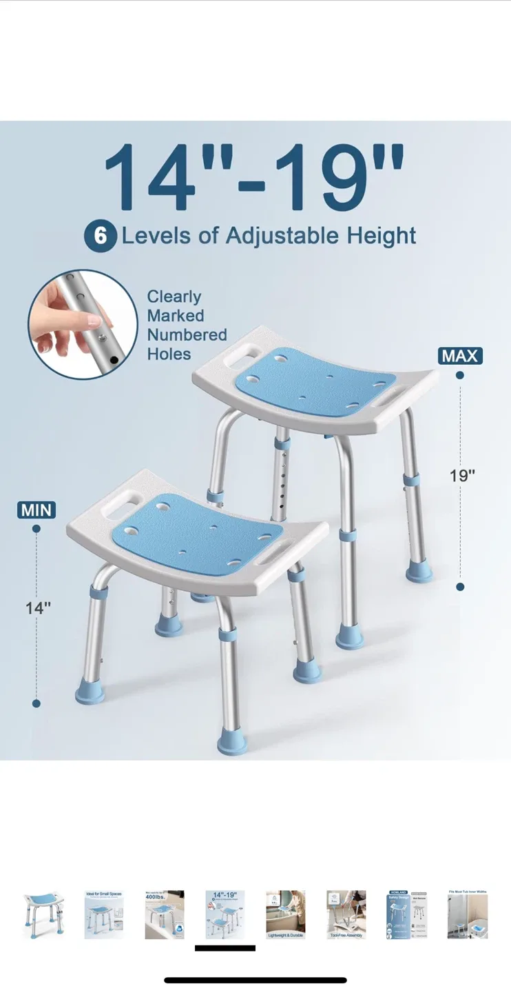 Adjustable Height Bath Shower Chair image indicator(4)
