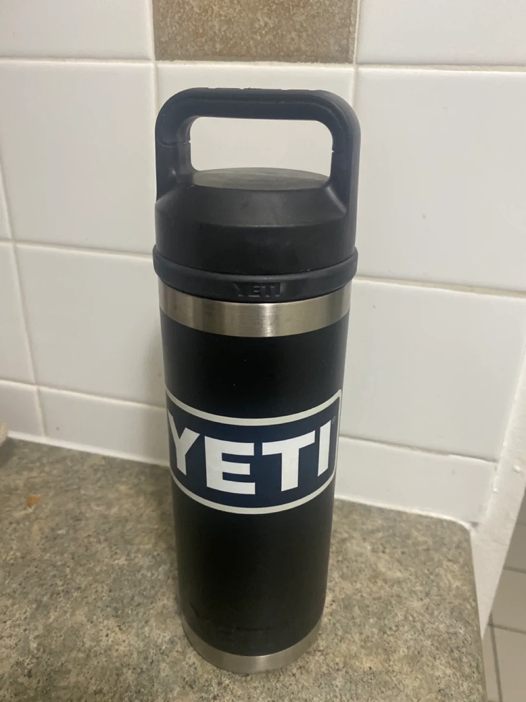 Yeti Black Tumbler with Lid