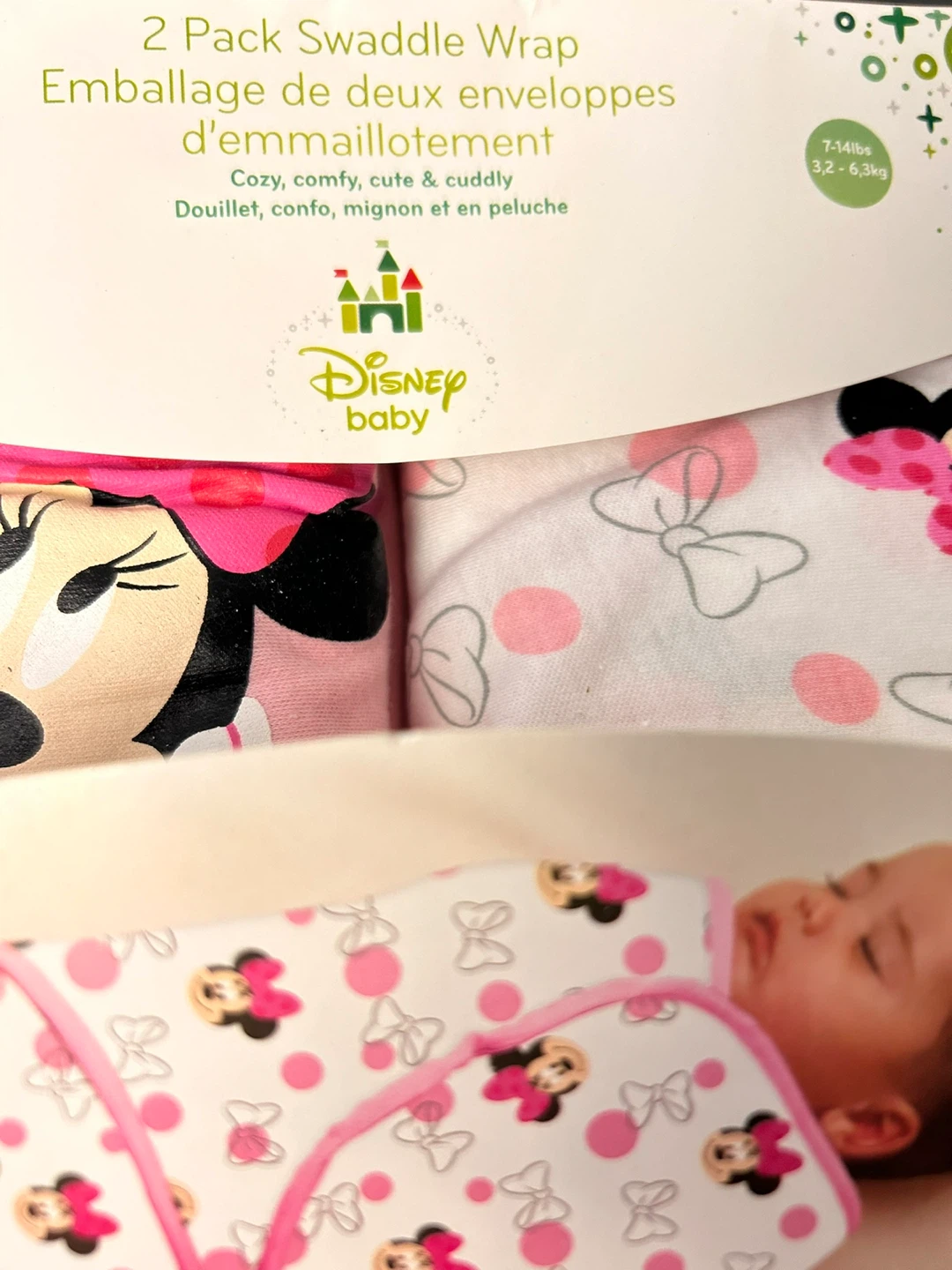 Disney Baby Swaddle Wrap – 2 Pack .  3-6 kg (7–14 lbs). - photo 4