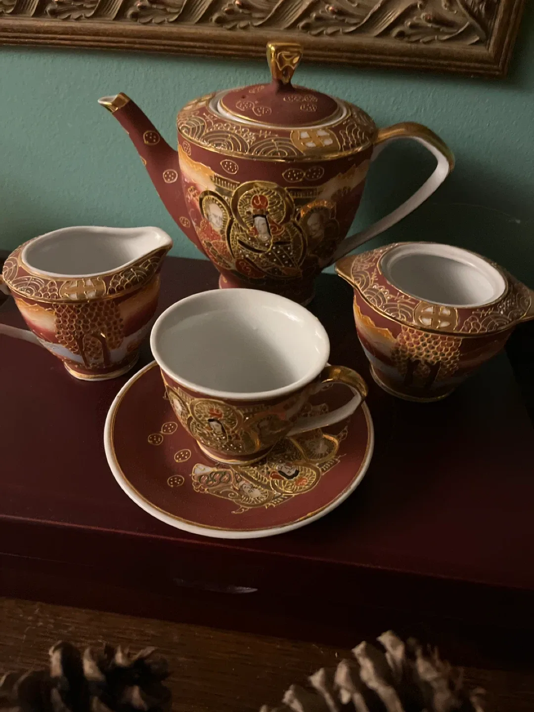 Vintage Japanese Tea Set image indicator(2)