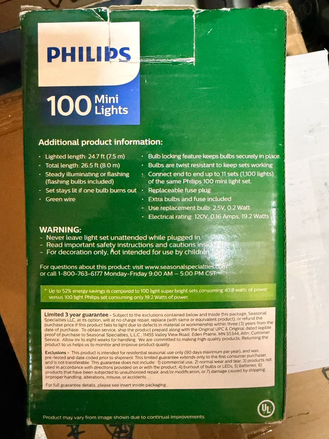 Philips 100 Mini Clear Lights - Indoor/Outdoor image indicator(3)