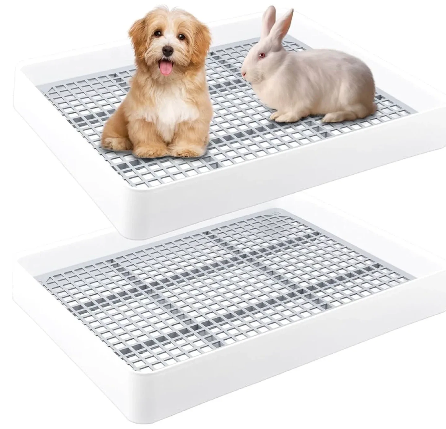 Dog/Rabbit Potty Training Tray - 14.5 x 11.8 inches image indicator(2)