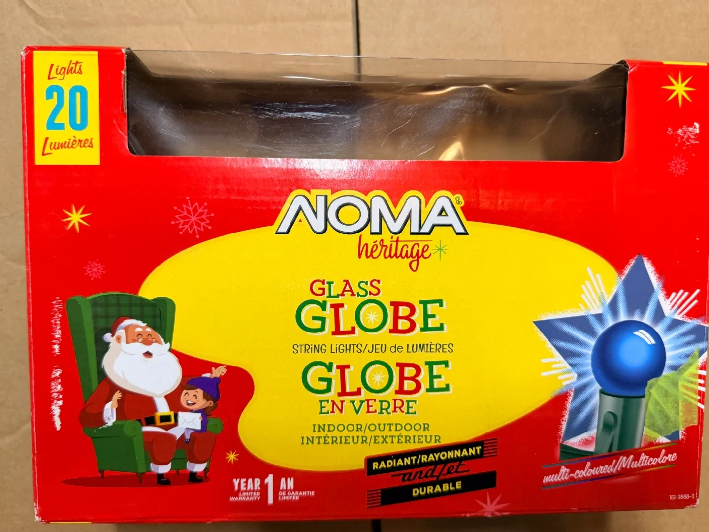 Noma Heritage Glass Globe String Lights - 20 Lights(3 units) image indicator(2)