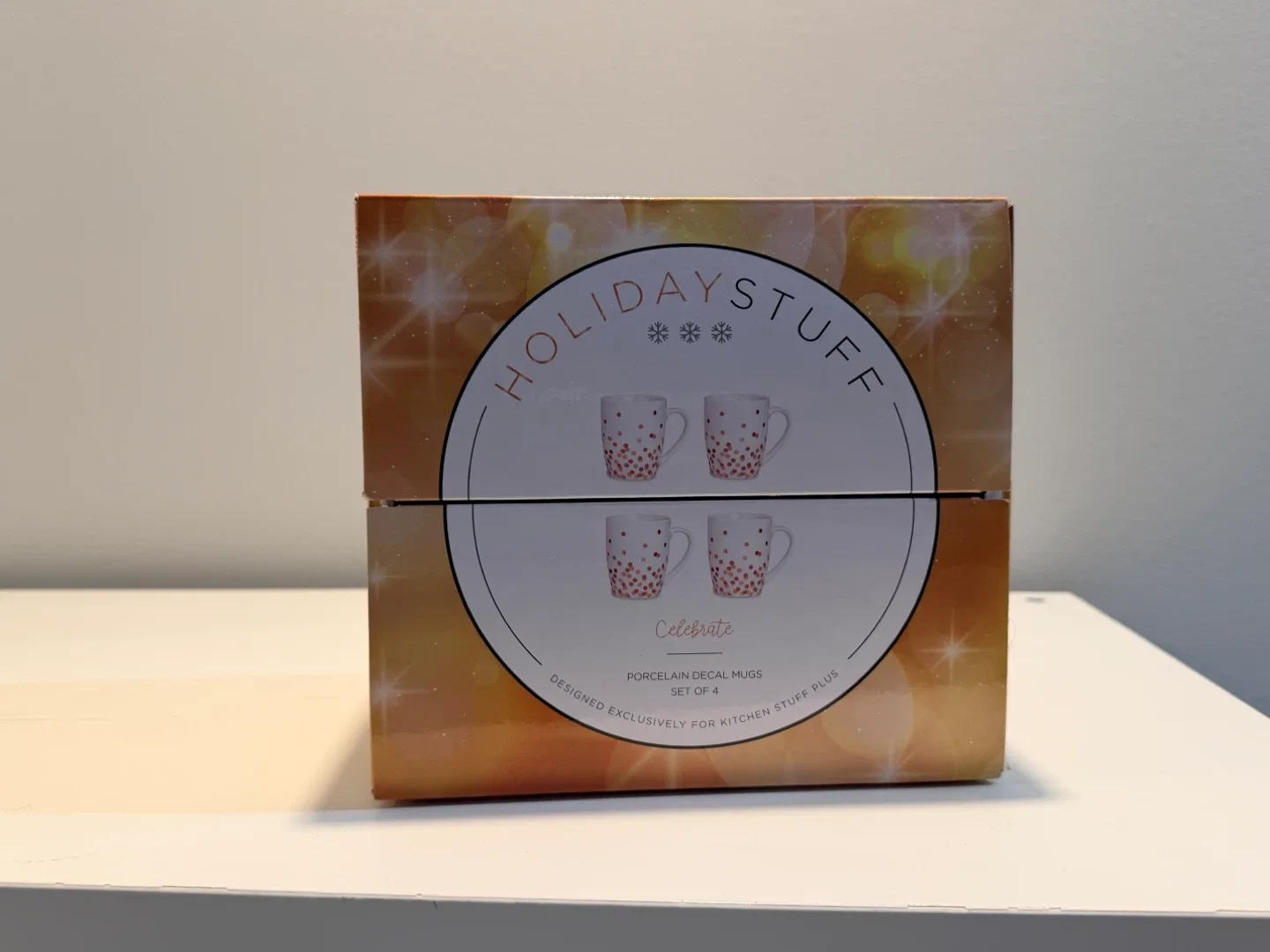 Holiday Stuff Celebrate Porcelain Mugs - Set of 4 image indicator(3)