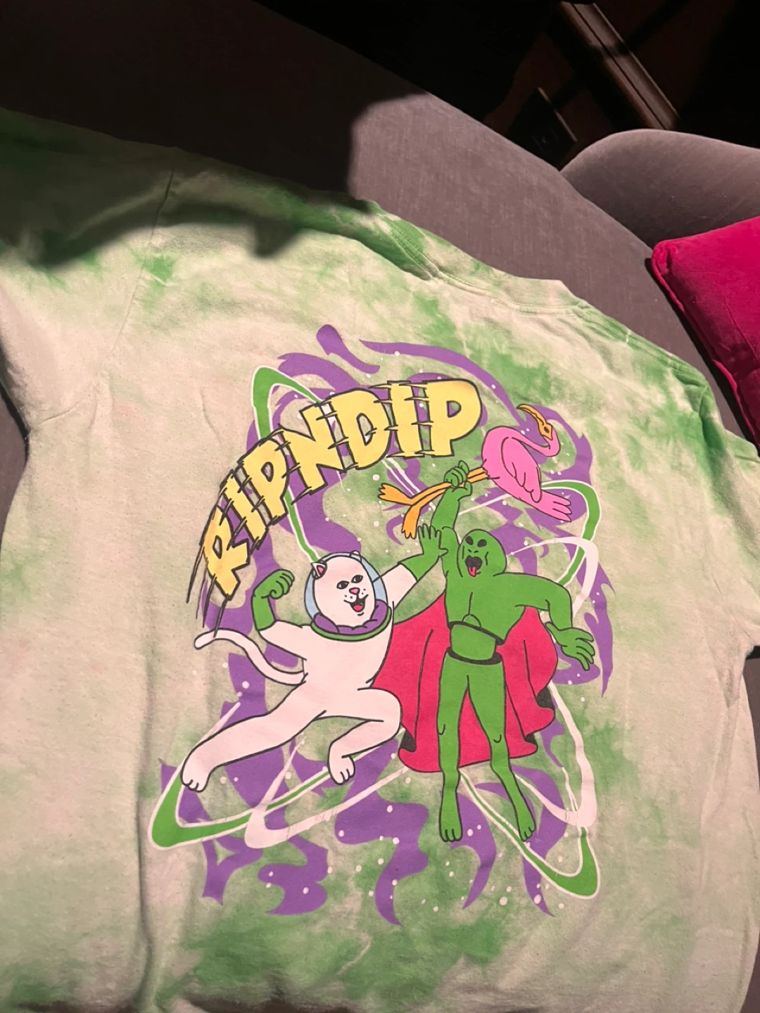Ripndip Green Tie Dye T-Shirt - photo 5
