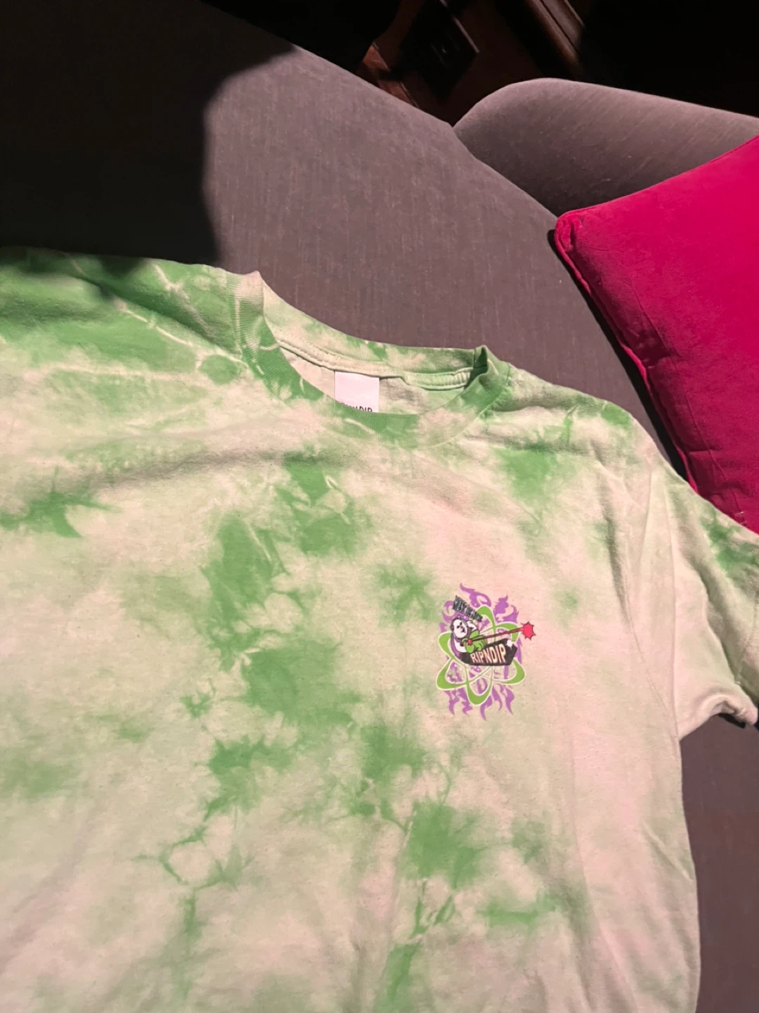 Ripndip Green Tie Dye T-Shirt - photo 2