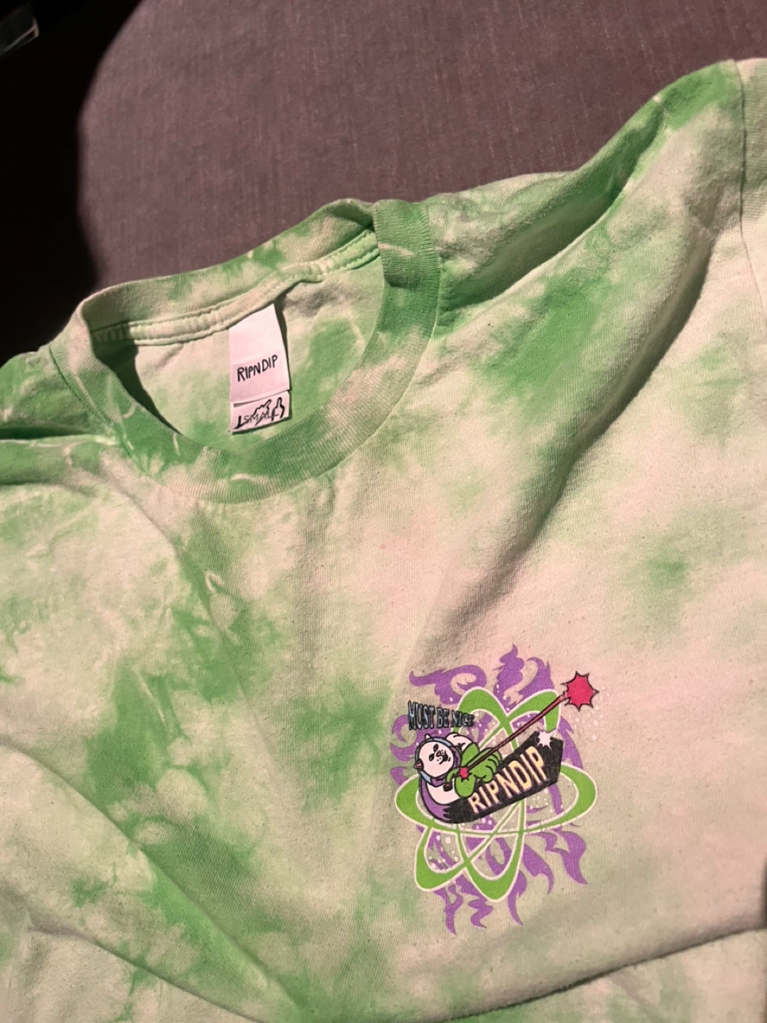 Ripndip Green Tie Dye T-Shirt - photo 3