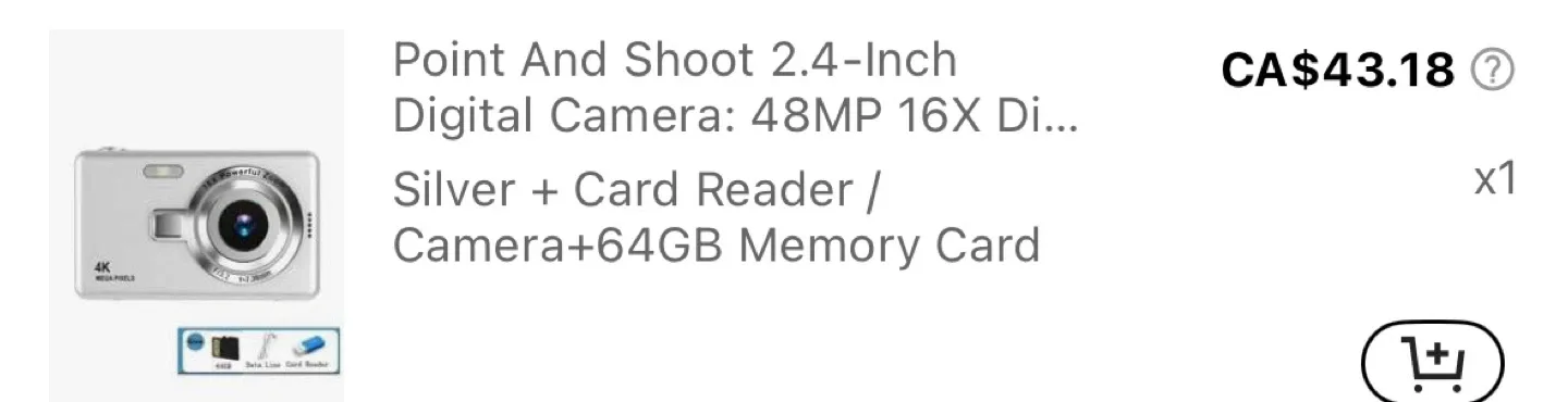 Q12 Digital Camera - Like New! image indicator(4)