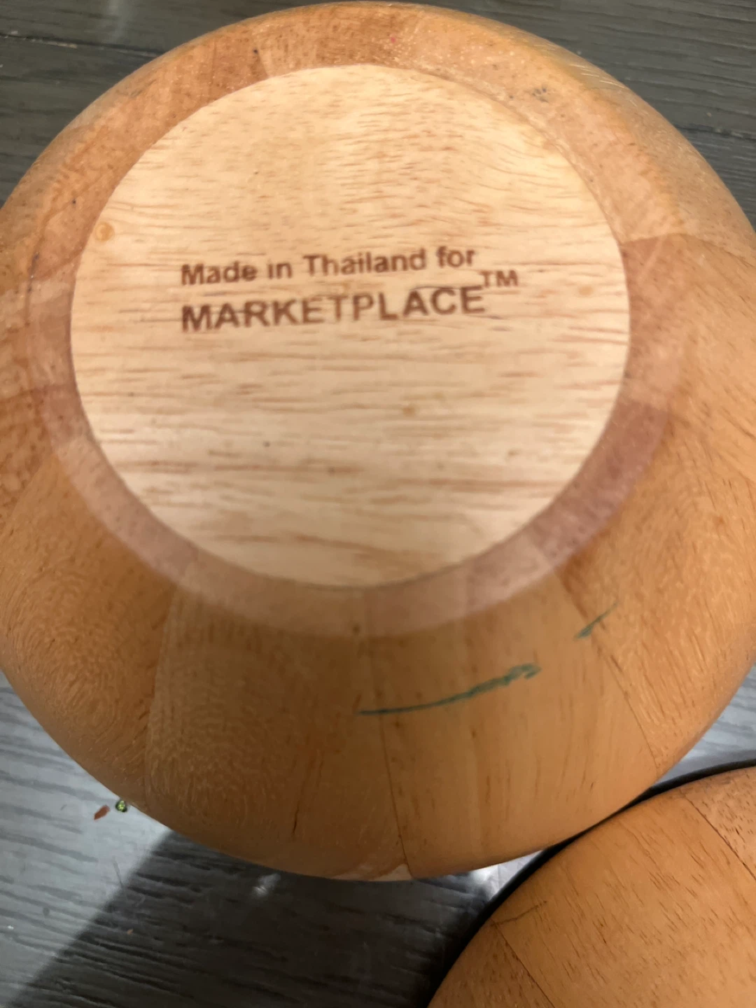 Set of 3 Wood Salad Bowls - Marketplace Brand - photo 4