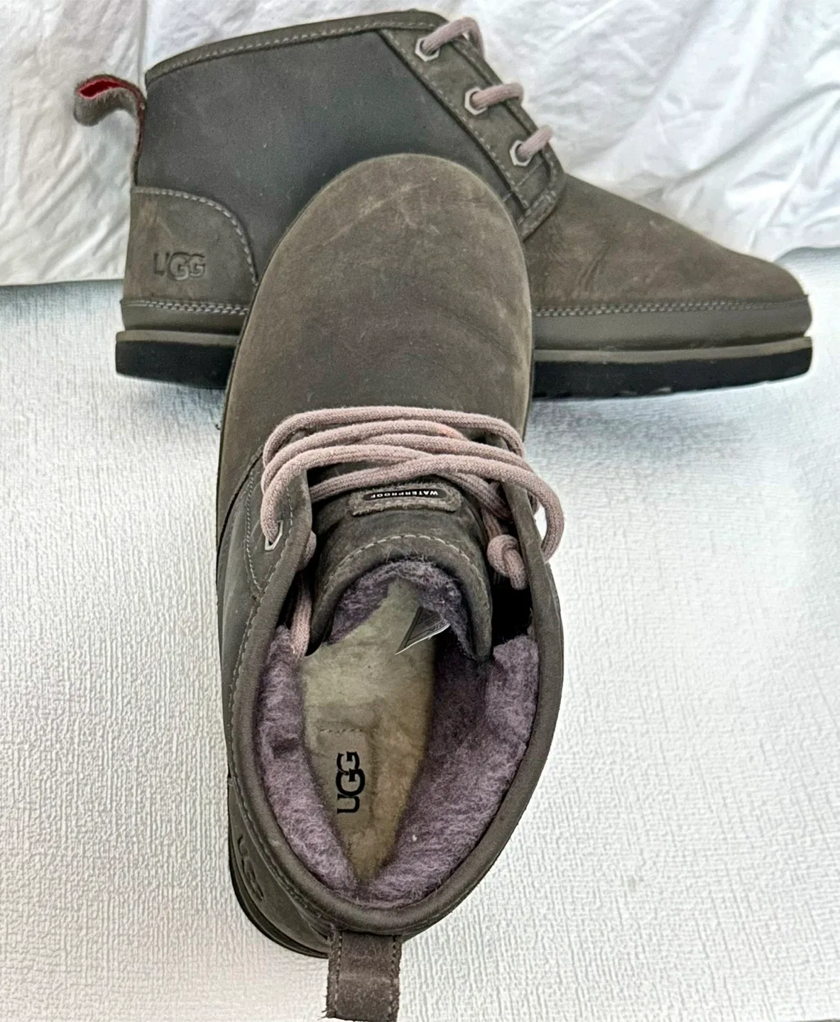 UGG Neumel Waterproof Chukka Boots, Wool Lined Mens Size 9 image indicator(6)