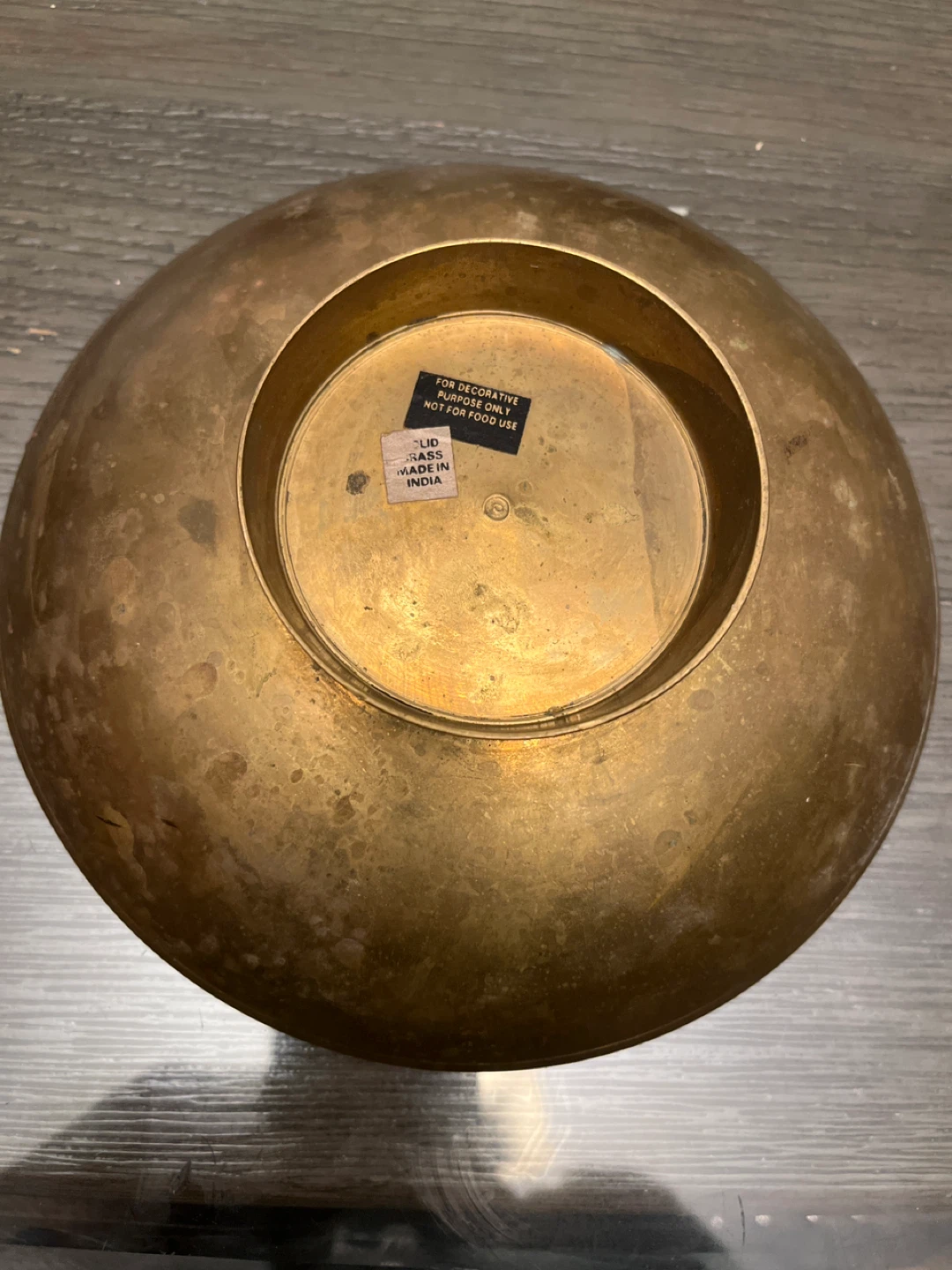 Decorative Brass Bowl with Floral Design - photo 5