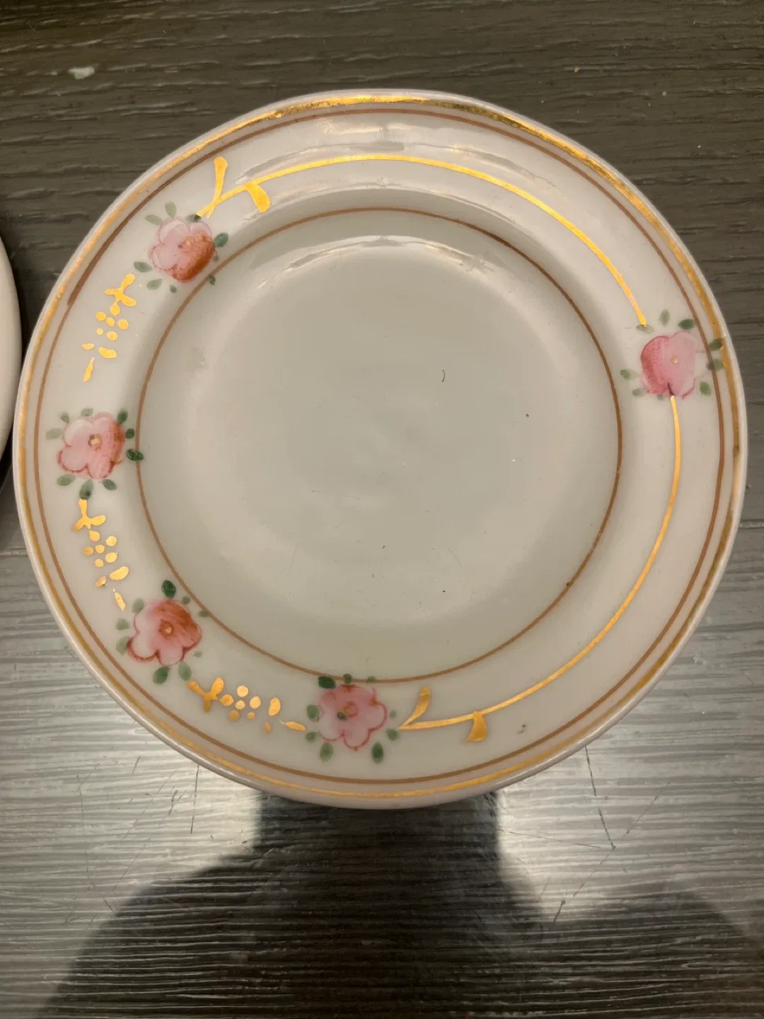 Vintage Floral Porcelain Saucers - Set of 5 image indicator(4)