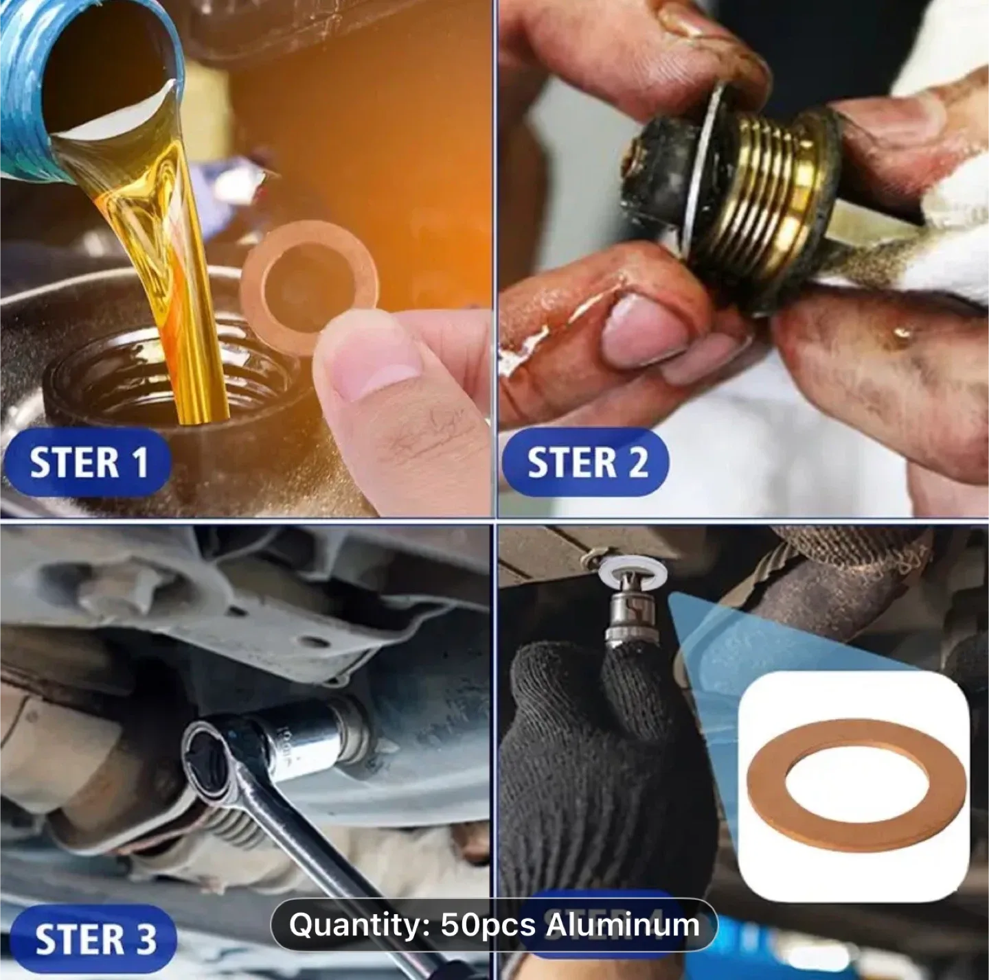 For Honda Oil Drain Plug Gasket image indicator(2)