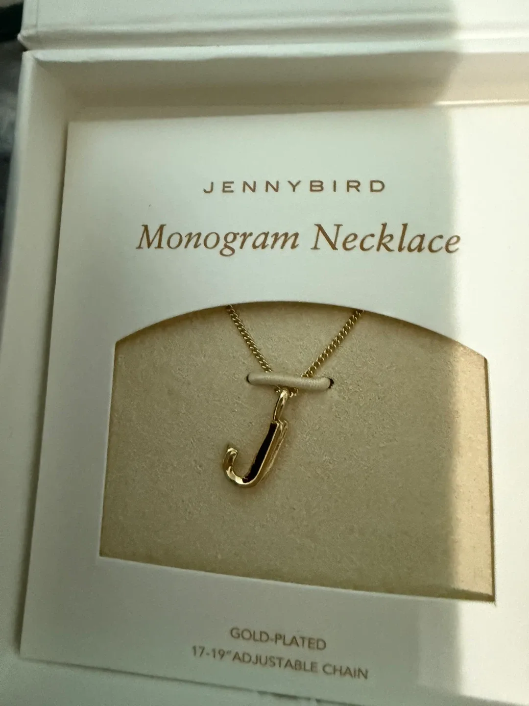 Jenny Bird Monogram Necklace - Gold Plated image indicator(2)