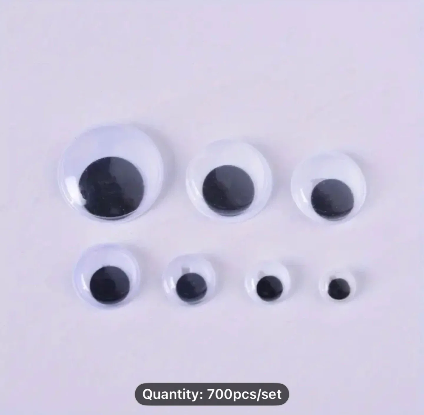 700pcs Self-Adhesive Doll Eyes, Moving Eyes for DIY Crafts, image indicator(5)