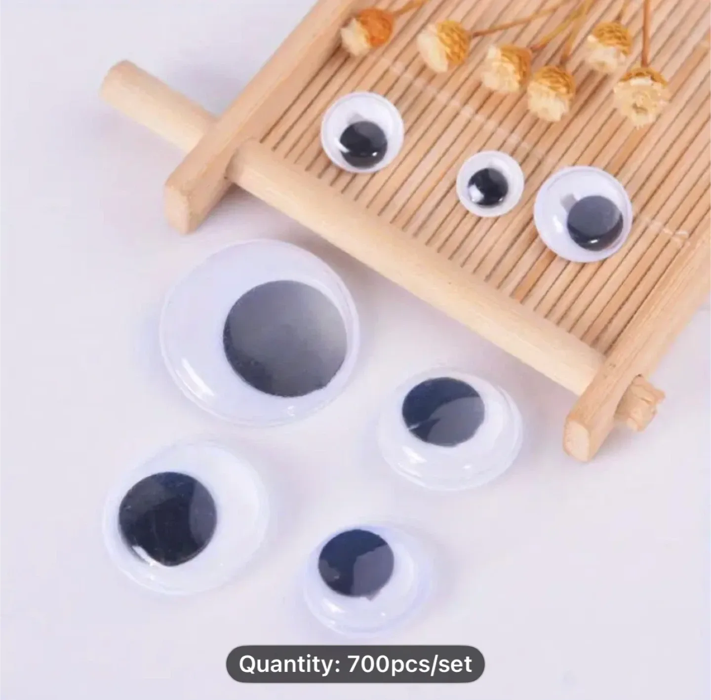700pcs Self-Adhesive Doll Eyes, Moving Eyes for DIY Crafts, image indicator(4)