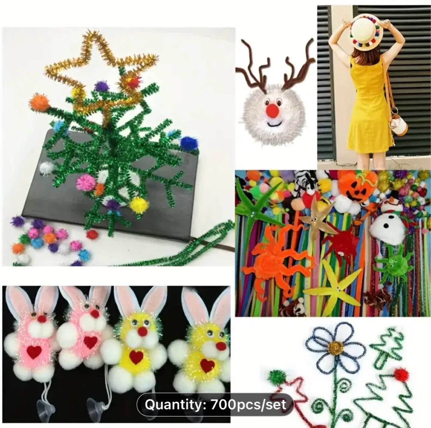 700pcs Self-Adhesive Doll Eyes, Moving Eyes for DIY Crafts, image indicator(2)