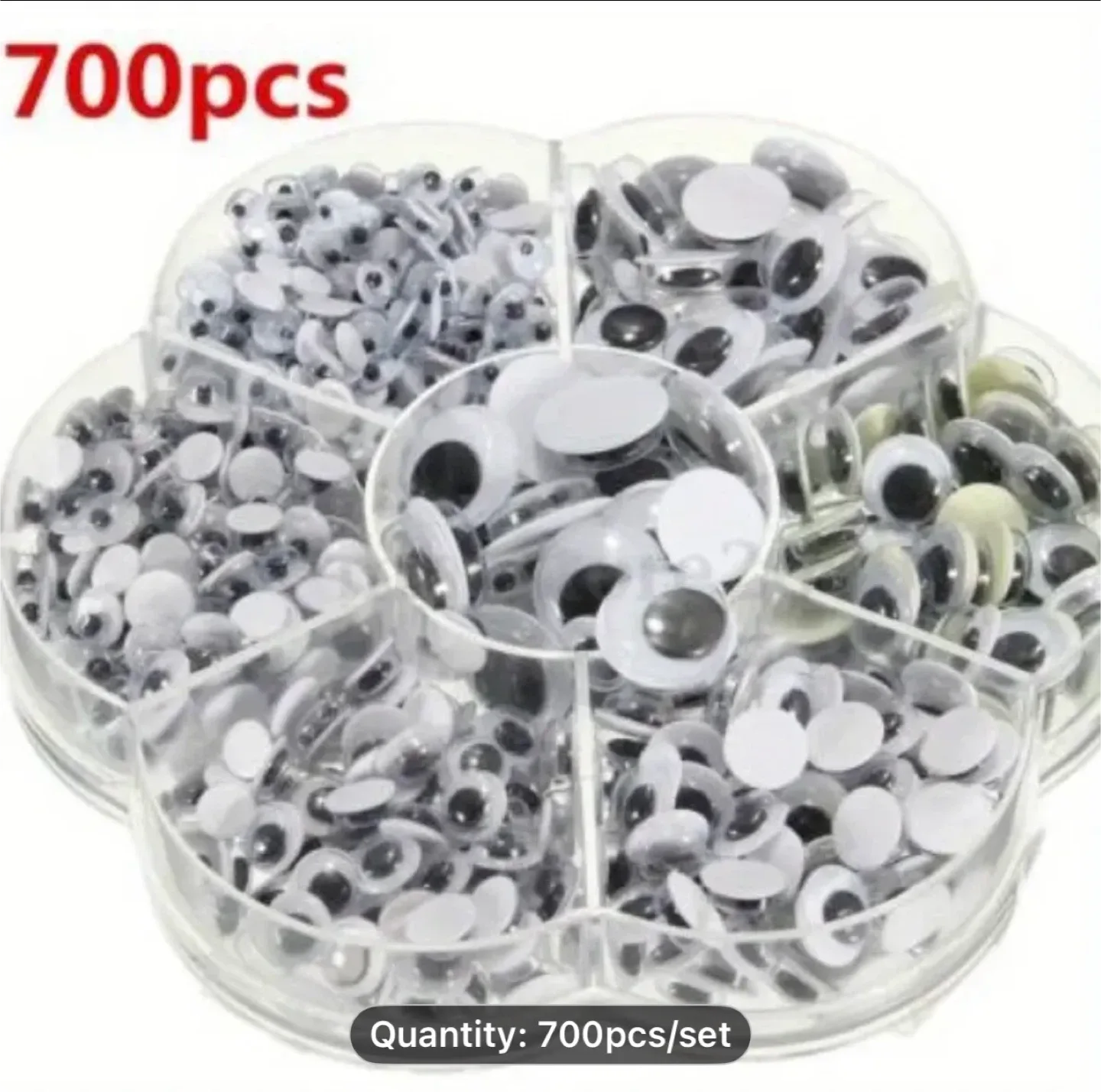 700pcs Self-Adhesive Doll Eyes, Moving Eyes for DIY Crafts, image indicator(6)