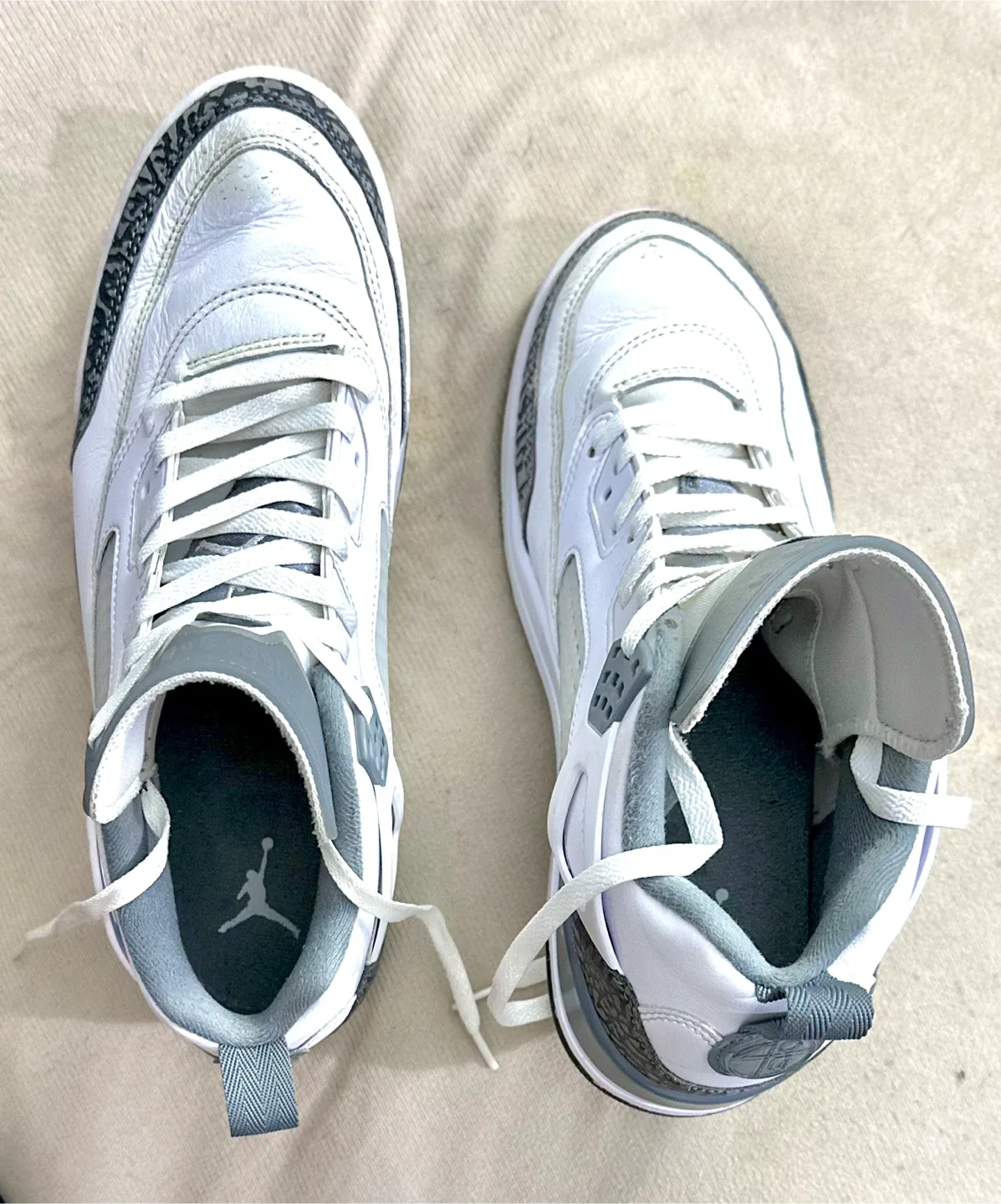 Nike Air Jordan Spizike Low Grey White. Mens Size 9.5 Elephant image indicator(6)