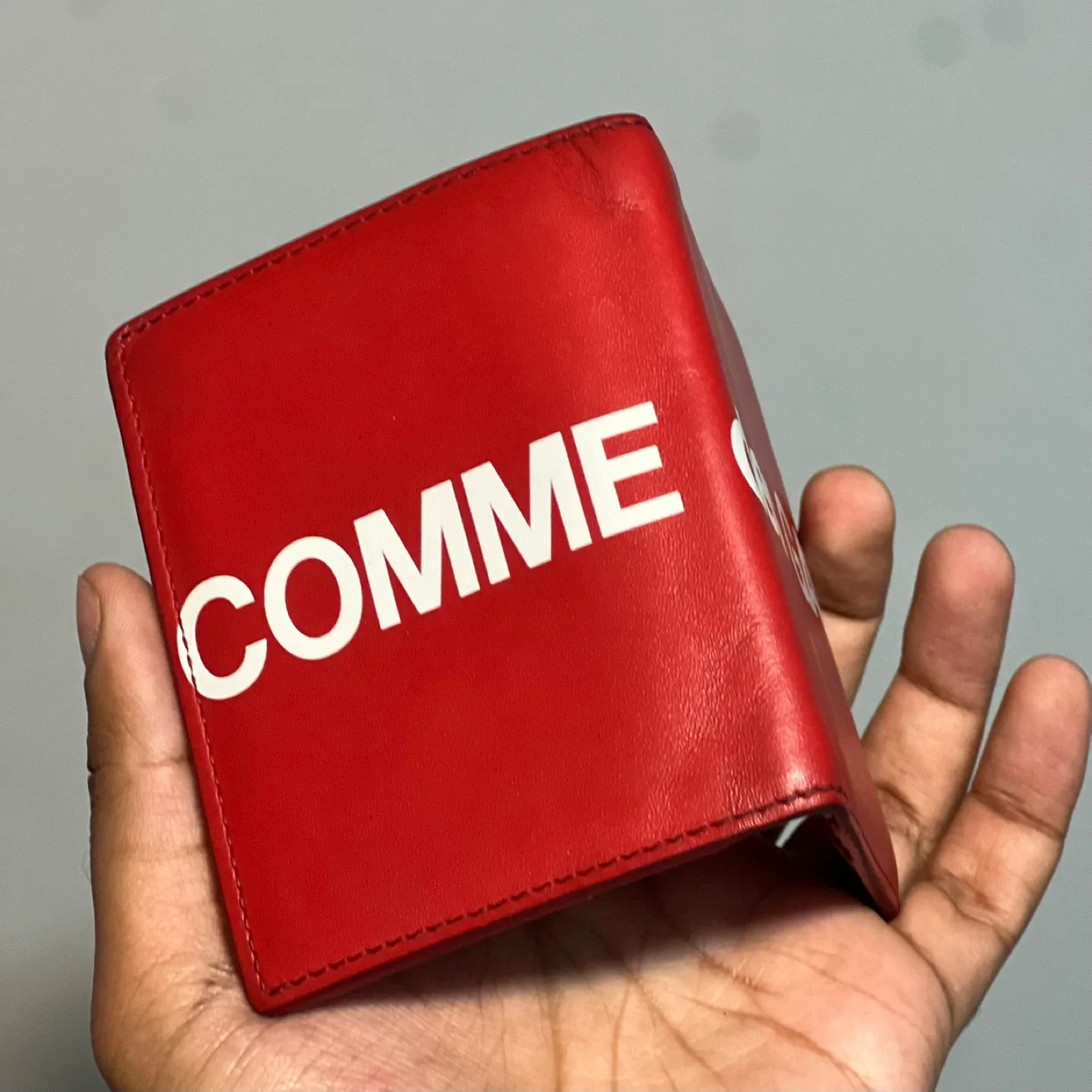 Comme des Garçons Red Leather Wallet image indicator(2)