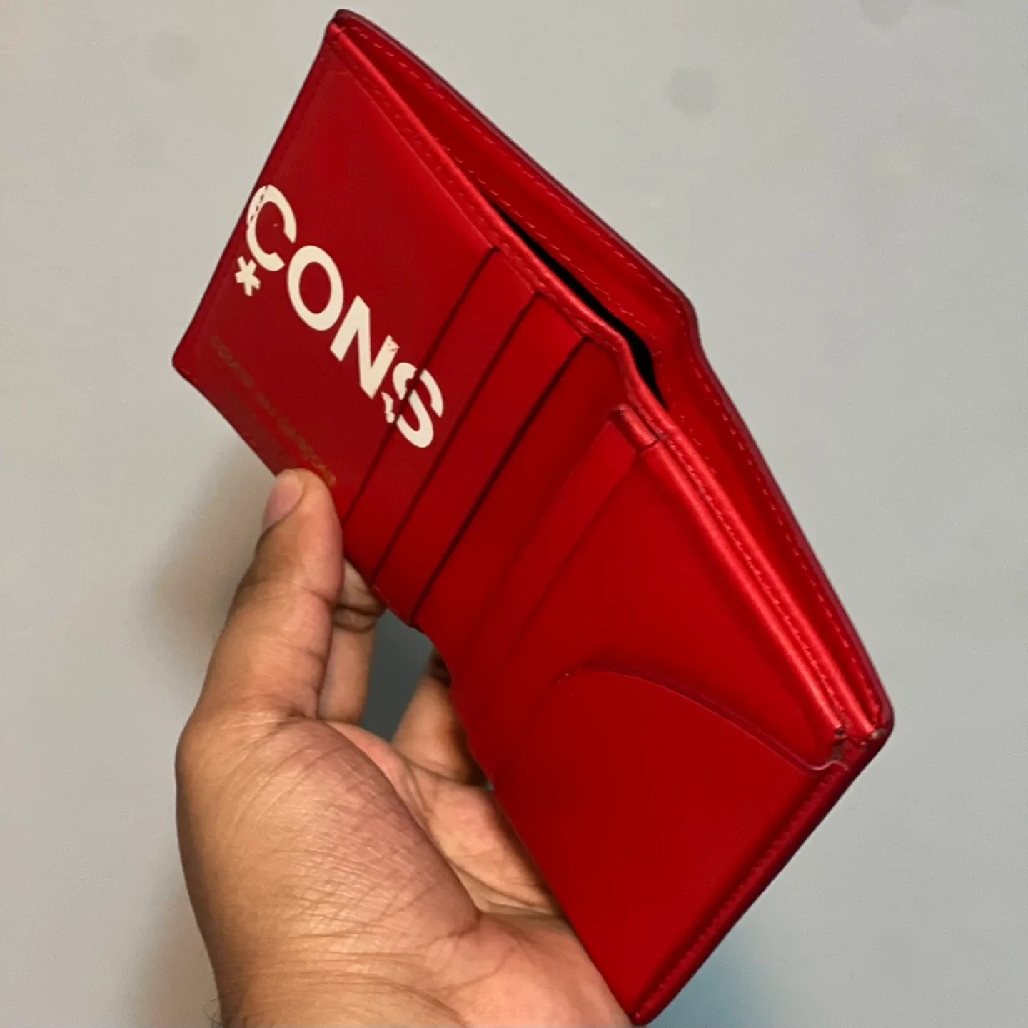 Comme des Garçons Red Leather Wallet image indicator(4)