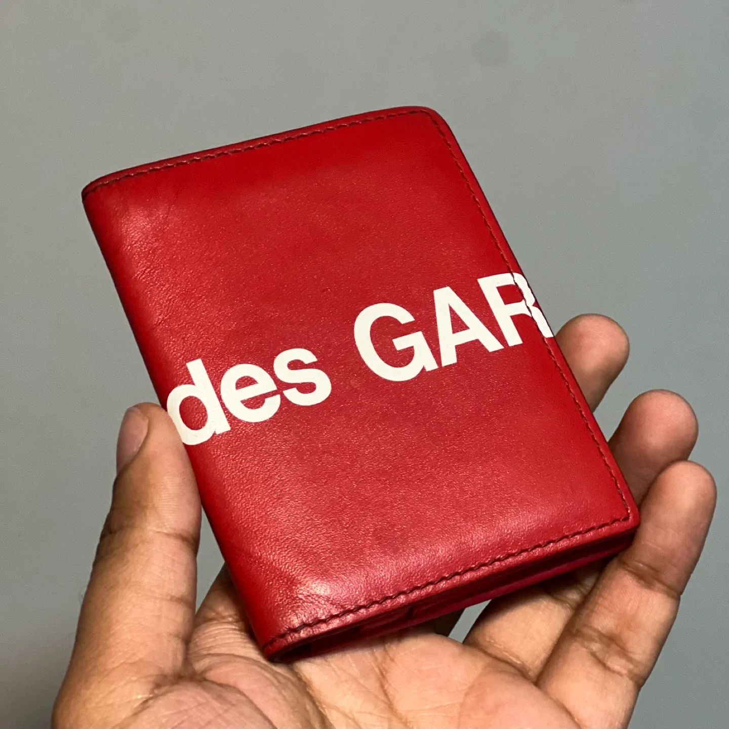 Comme des Garçons Red Leather Wallet thumbnail
