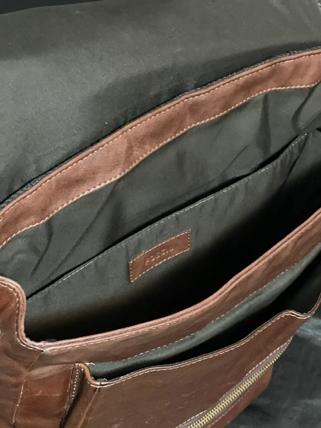 Fossil Vintage Brown Leather Backpack image indicator(4)